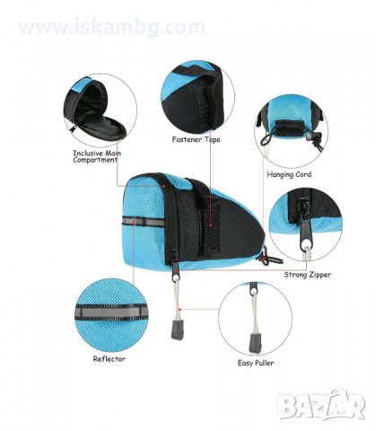 ВОДОУСТОЙЧИВА И МНОГО КОМПАКТНА ЧАНТИЧКA ЗА СЕДАЛКА - код 1612, снимка 8 - Аксесоари за велосипеди - 33991961
