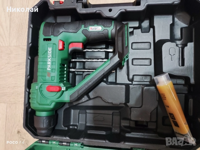 Акумулаторен перфоратор Parkside PABH 20-Li D4, снимка 2 - Перфоратори - 52455317