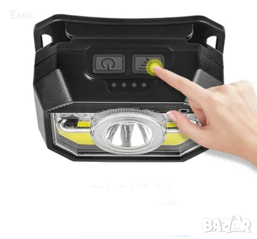 LED фенер за глава с 6 режима на работа, вградена батерия и USB зареждане - FL86, снимка 10 - Къмпинг осветление - 47934991