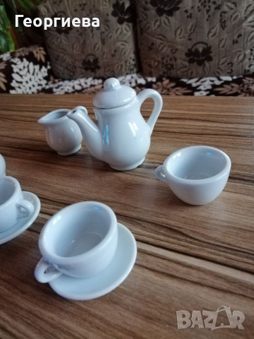 Керамичен сервиз за чай , снимка 4 - Рисуване и оцветяване - 36171934