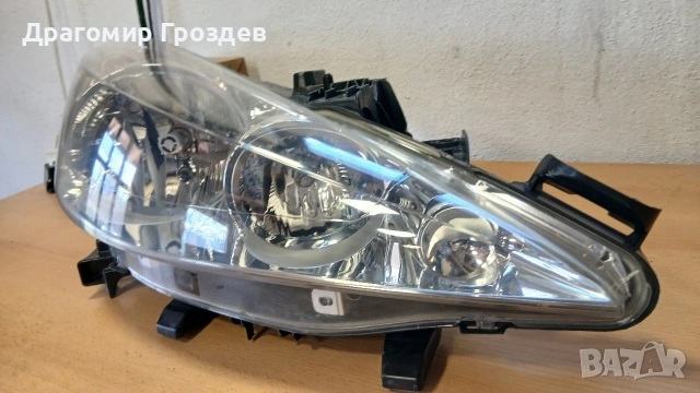Оборудван, оригинален десен фар за Peugeot 207 / Пежо 207, снимка 4 - Части - 53766239