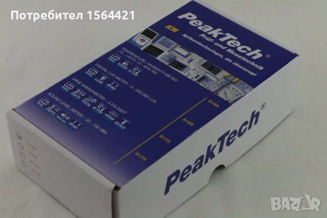 цифров термометър с влагомер /-10 °C + 50 °C/, PEAKTECH, Германия, снимка 4 - Друга електроника - 53808320