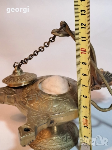 стара бронзова маслена лампа 28/4, снимка 8 - Антикварни и старинни предмети - 51942247