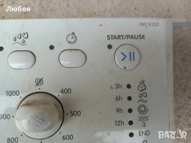 Продавам платка управление за пералня Indesit IWC 6103, снимка 3 - Перални - 50813479