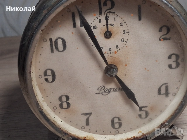 Стар Будилник Настолен Часовник Родина, снимка 12 - Антикварни и старинни предмети - 53817359