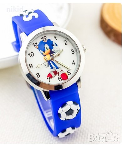 Соник Sonic силиконова верижка детски часовник, снимка 3 - Детски - 41889341