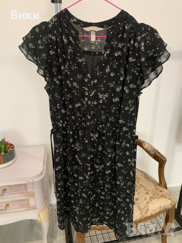 Красива рокля на H&M размер 38 подходяща за S, снимка 5 - Рокли - 44607131