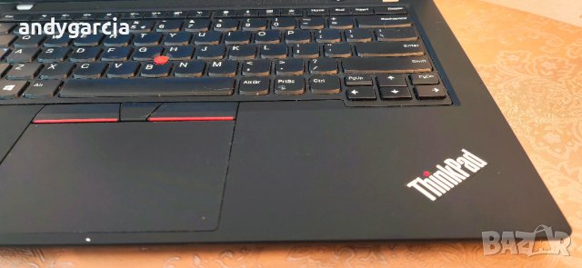  Lenovo Thinkpad T490/Core i5-8265U/16GB RAM/512GB SSD NVME/14' HD+ матов дисплей перфектен , снимка 7 - Лаптопи за работа - 40196563