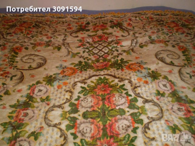 Винтич много цветна  плюшена покривка за легло, снимка 8 - Колекции - 34456074