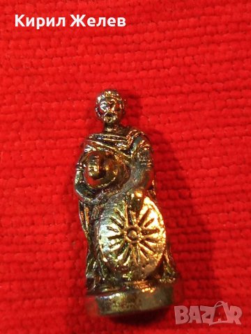 ОЛОВНО ВОЙНИЧЕ СТАРА МЕТАЛНА ФИГУРКА за ШАХ ВОИН ЧОВЕЧЕ НИКЕЛИРАНО 24403