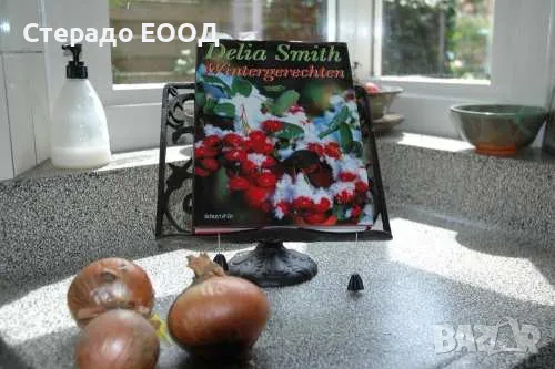 ЧУГУНЕНА ПОСТАВКА ЗА ГОТВАРСКА КНИГА, снимка 2 - Аксесоари за кухня - 47896738