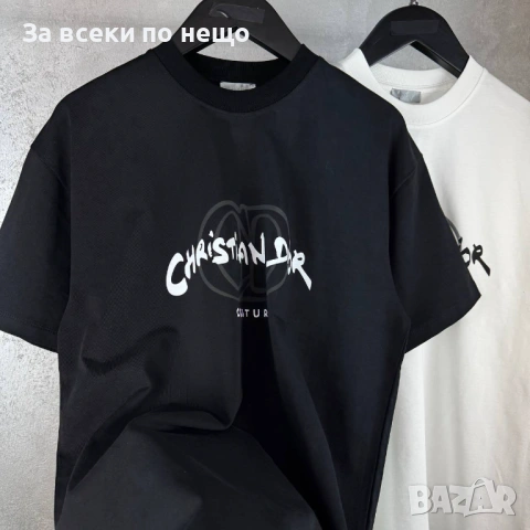 Christian Dior Мъжка Черна Тениска👕Мъжка Блуза С Къс Ръкав Кристиян Диор Код Mens P.149, снимка 2 - Тениски - 53823393