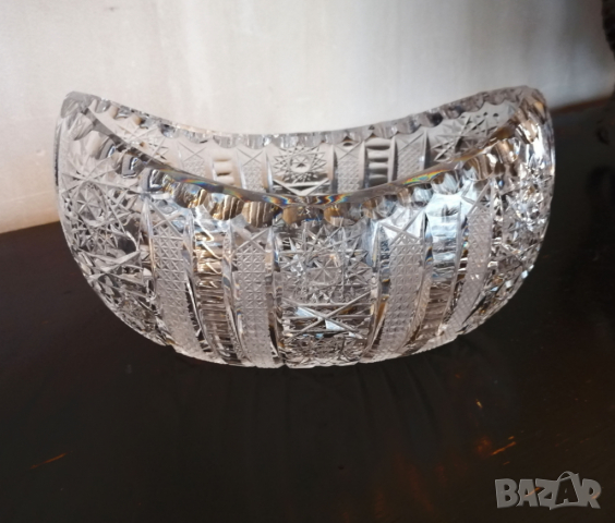 Кристална купа - Бохемия, снимка 2 - Декорация за дома - 36332119