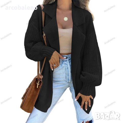 Елегантна дамска жилетка с дълъг ръкав, 6цвята, снимка 9 - Жилетки - 42541390