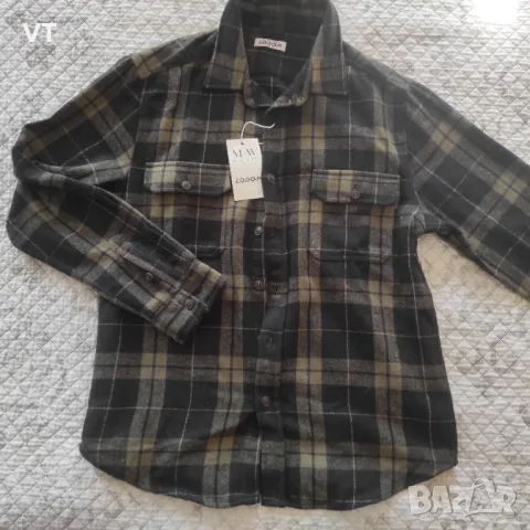 Карирана зимна мъжка риза LOSAN