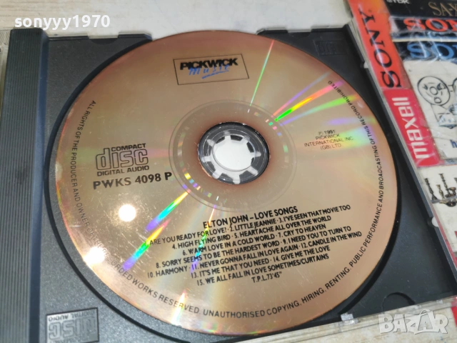 ELTON JOHN CD-ВНОС GERMANY 0603261715H2E6R, снимка 12 - CD дискове - 53737279