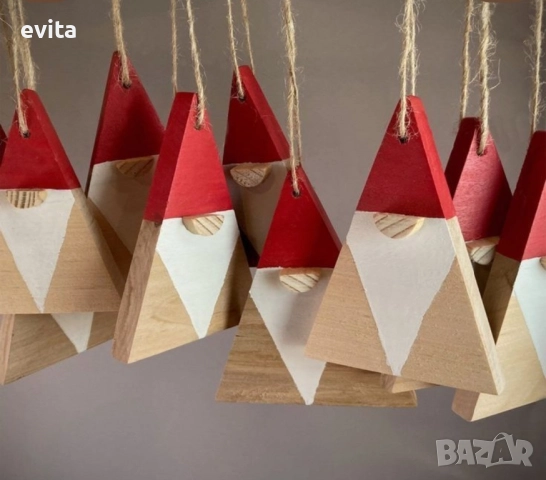 Колекция уникат – сет ръчно изработени коледни играчки