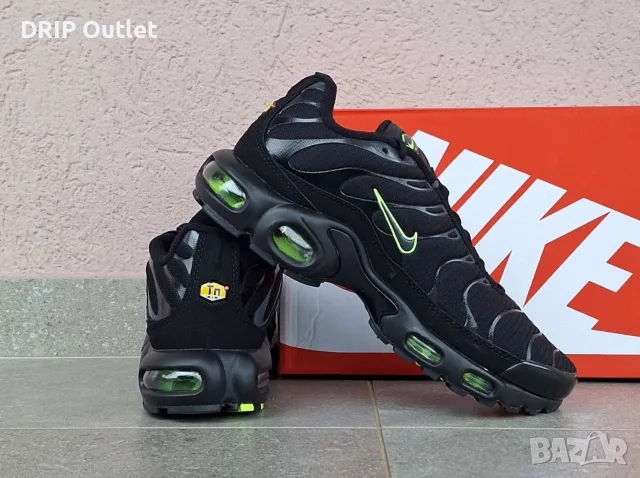 !ПРОМО! Nike Air Max Plus 'TN' | Black/Volt | + КУТИЯ, снимка 3 - Маратонки - 56216026