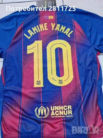 Детски екип Ламин Ямал Барселона , снимка 2 - Футбол - 52737117