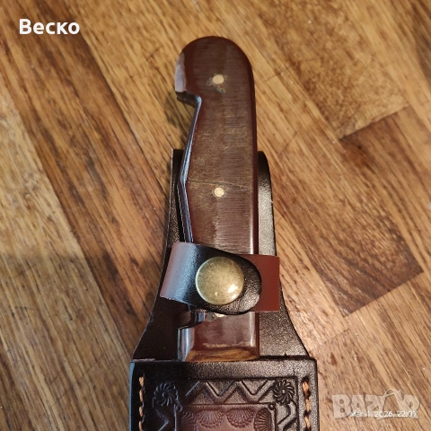 Кания за нож / 17х4.5см. кожена., снимка 3 - Ножове - 53713434