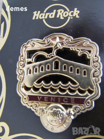 Оригинална метална значка Hard Rock Cafe Венеция, Италия, снимка 2 - Колекции - 36421622