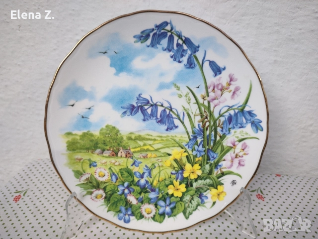 Три красиви декоративни чинии Royal Albert - As the seasons unfold, снимка 6 - Декорация за дома - 52917431