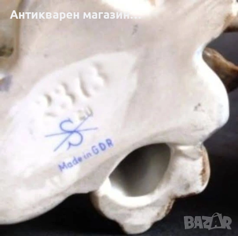 Колекционерска,Порцеланова статутка- Scheibe Alsbach, Германия.  , снимка 4 - Статуетки - 53809452