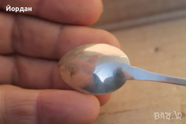 Сребърна лъжица , снимка 6 - Прибори за хранене, готвене и сервиране - 49596096