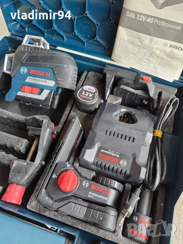 Bosch GLL 3-80 C 3х360 лазерен нивелир, снимка 2 - Други инструменти - 53761478