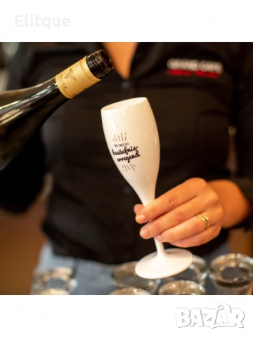 Елегантни и издръжливи чаши за шампанско с надпис два броя, снимка 4 - Чаши - 52716317