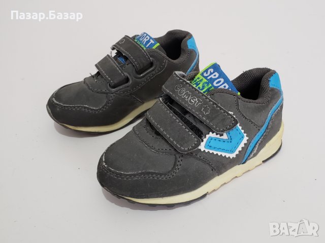 Comet Sport Детски Кожени Маратонки Велкро 21-22 13.5см, снимка 3 - Детски маратонки - 42652022