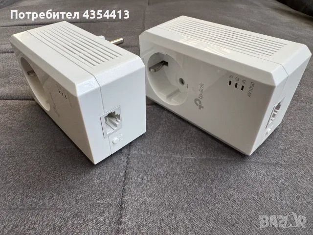 TP-Link TL-PA7019P KIT Powerline адаптери AV1000 Gigabit с контакти, снимка 2 - Мрежови адаптери - 56057447