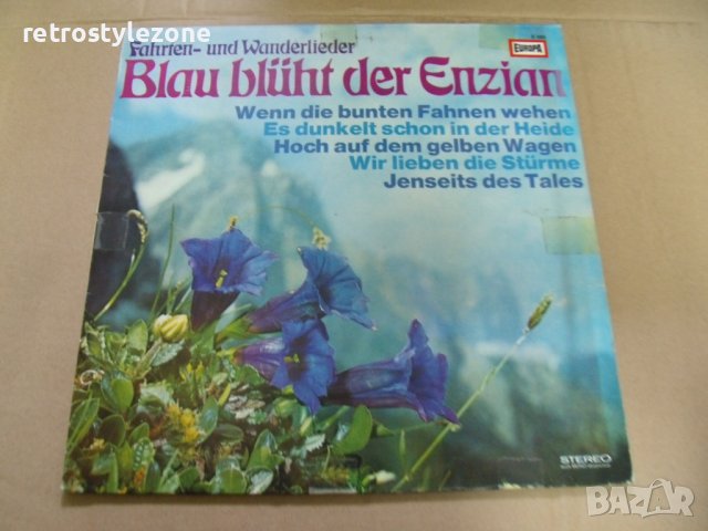 № 7105 стара грамофонна плоча   - Blau Bluht der Enzian   - EUROPA 