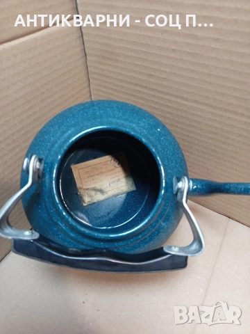 Соц Стар Чисто Нов Емайлиран Чайник. НОМЕР 1700., снимка 5 - Антикварни и старинни предмети - 53818829