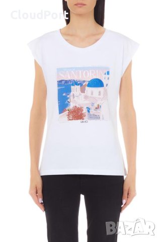 Дамска оригинална тениска, Liu jo, Santorini, снимка 1