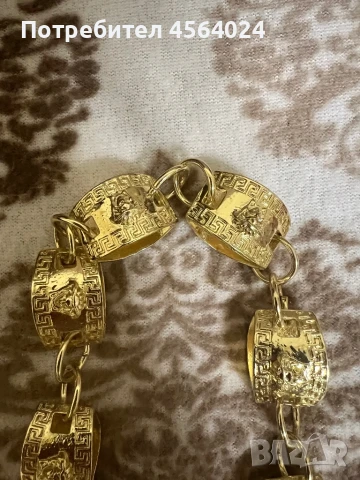 Мъжко колие позлатен, снимка 2 - Колиета, медальони, синджири - 51370438