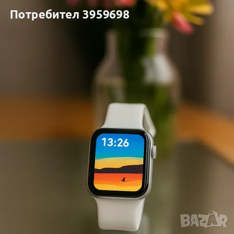 Смарт часовник 1,44-инчов екран с пълно докосване за мъже и жени Bluetooth разговор.