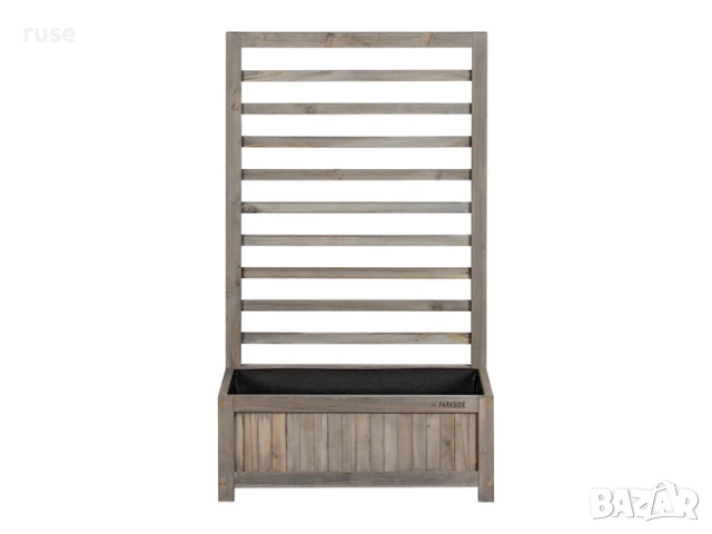 НОВИ! Градински сандък с пергола масив ела Parkside сив, снимка 3 - Градински мебели, декорация  - 52400007