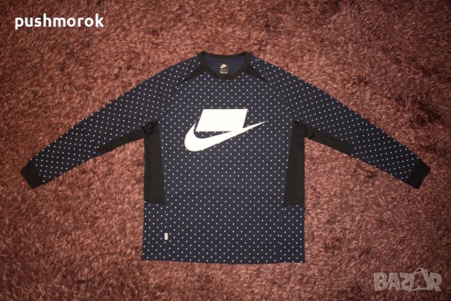 Nike Tech Fleece Polka Dot Men Shirt Sz L / #00528 /, снимка 2 - Спортни дрехи, екипи - 42387533