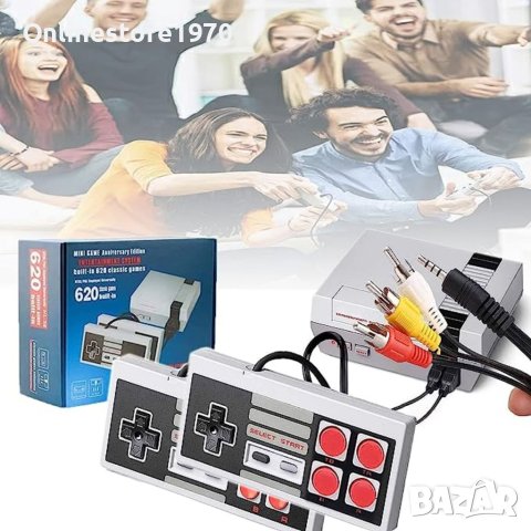 Ретро телевизионна игра  Nintendo с 620 вградени игри и два джойстика, снимка 3 - Други игри и конзоли - 41509725