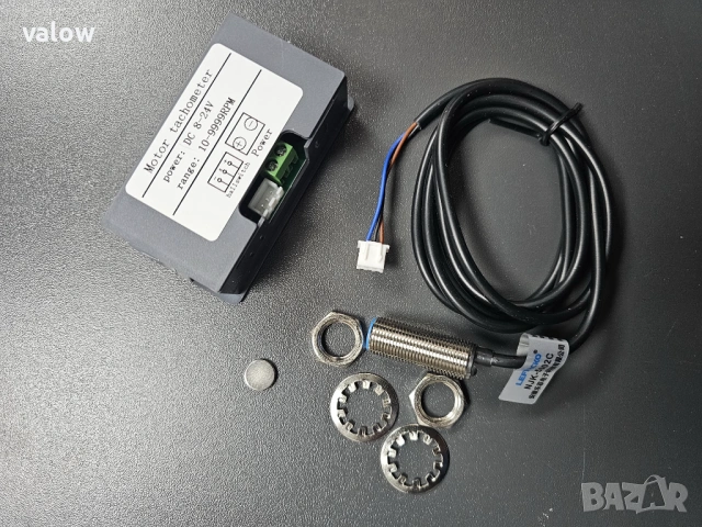 Оборотомер тахометър 0-9999 об/мин, снимка 4 - Други машини и части - 45904580