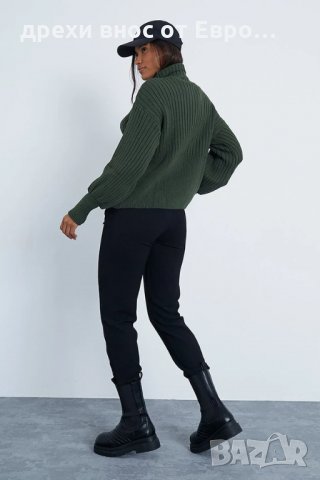 I SAW IT FIRST Оригинален зелен пуловер S   RRP 35 GBP, снимка 4 - Блузи с дълъг ръкав и пуловери - 34176748