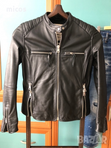 395 лв до 30.11!Replay,марково оригинално естествена кожа яке, снимка 3 - Якета - 36070060