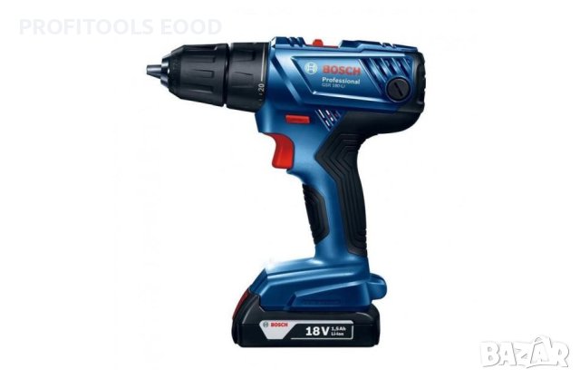 Акумулаторен винтоверт Bosch GSR 180-LI Professional, 18V, 2.0Ah, 54 Nm