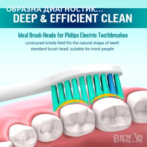 ЗАРЯДНО, ГЛАВИ, КАЛЪФ ЗА ЕЛ. ЧЕТКА ЗА ЗЪБИ PHILIPS SONICARE.НАКРАЙНИЦИ ЗАХРАНВАНЕ ФИЛИПС СОНИКЕЪР, снимка 8 - Други - 51236107