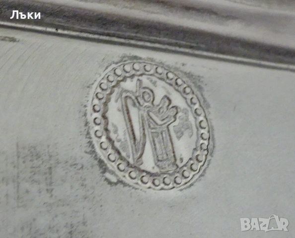 Калаена чиния за снимка и гравиране,калаена сватба. , снимка 3 - Антикварни и старинни предмети - 53772792