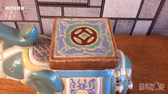 Керамичен слон има забележки , снимка 3 - Декорация за дома - 48442052