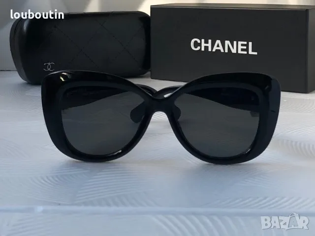 CH дамски слънчеви очила черни , снимка 7 - Слънчеви и диоптрични очила - 48002716