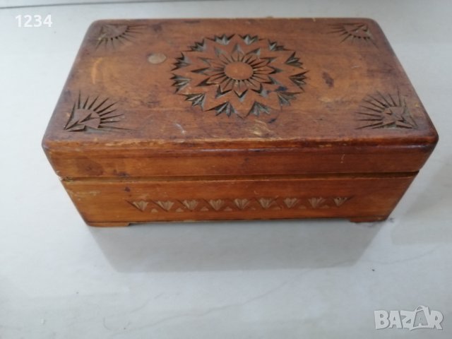 Дървена кутия 18.5 х 11.5 h 7 см. , снимка 1