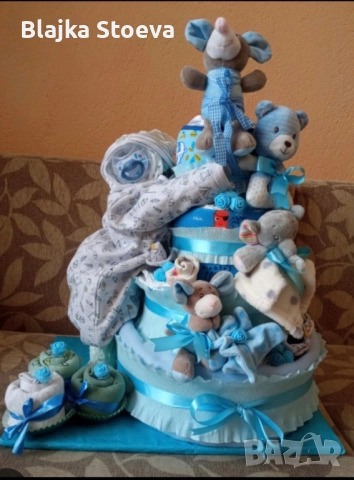 торта от памперси, снимка 3 - Други - 52720936